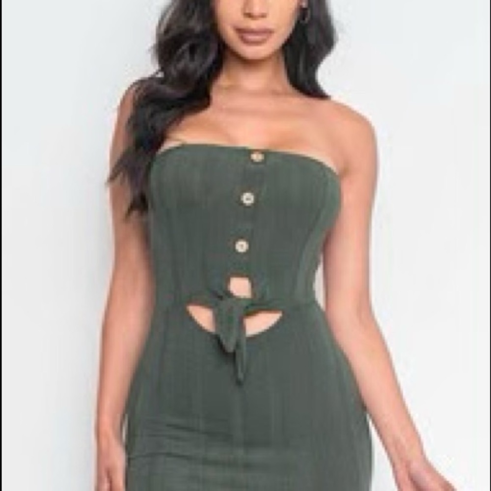 Olive mini dress